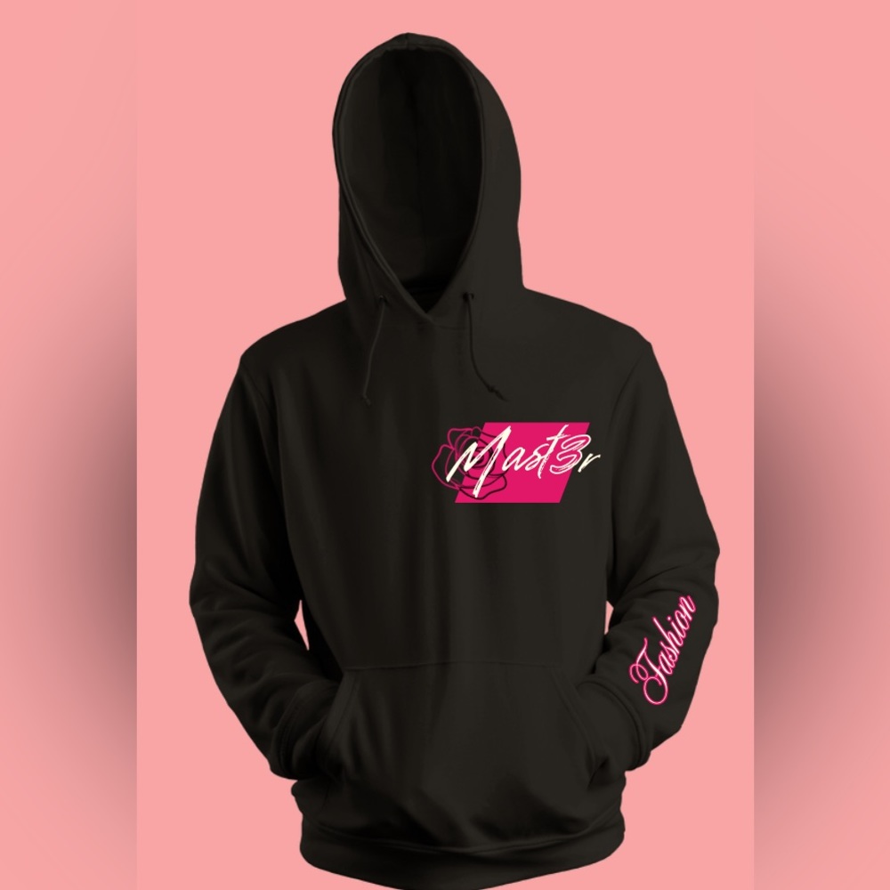 Mast3r fashion black rose hoodie